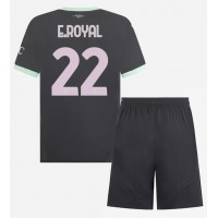 Echipament fotbal AC Milan Emerson Royal #22 Tricou Treilea 2024-25 pentru copii maneca scurta (+ Pantaloni scurti)